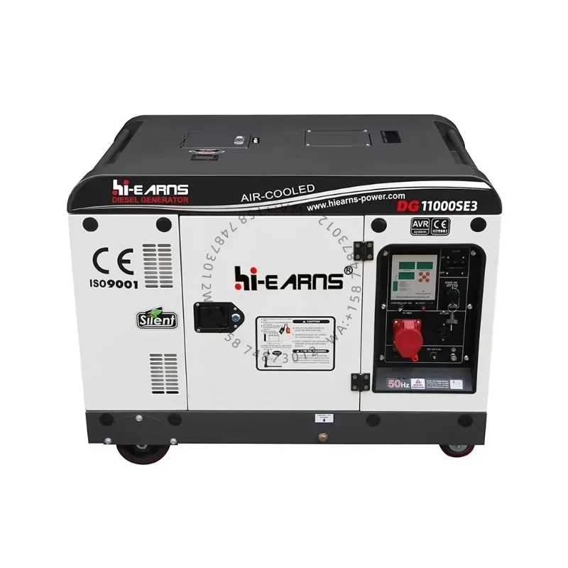 DG12000SE3 8KW 10KVA 60HZ 127V 220V air Cooled Silent Three Phase die sel Generator