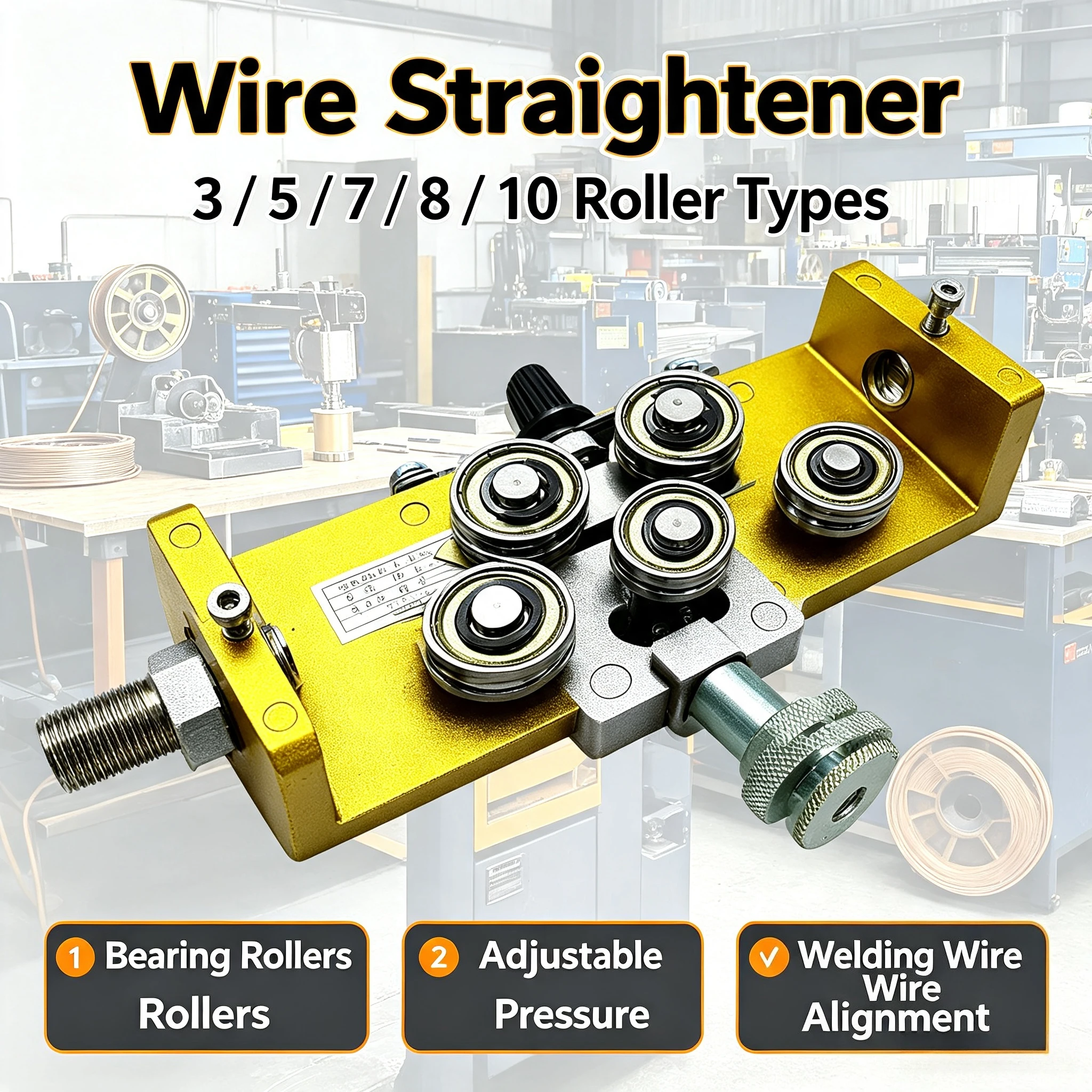 Barrel Wire Straightening Device Wire Straightening Device Robot Welding Straightening Device