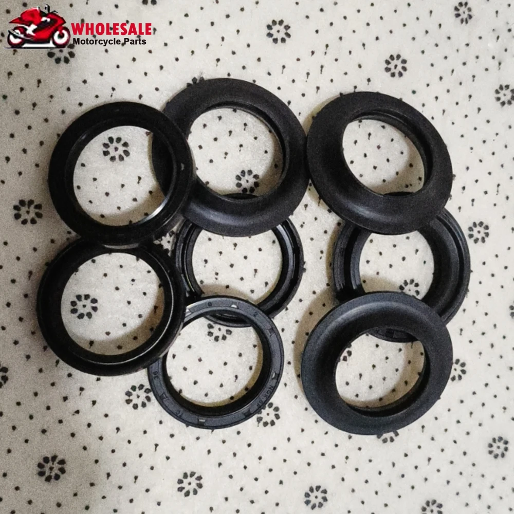 

2/4/8/16pc 43x55x9.5/10.5 43MM Front Fork Dust Oil Seal For KAWASAKI KX125 KX125B KX125J UPSIDE DOWN KX 125 250 92049-1392 KX250