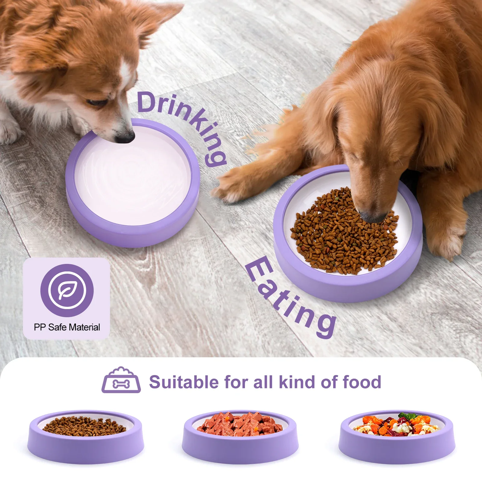 1 Stück Anti-Schling-Napf für Hunde – Rutschfester Slow-Feeder für große, mittlere und kleine Hunde sowie Welpen – Umweltfreundlicher Futternapf für langsames Fressen – Detail 11