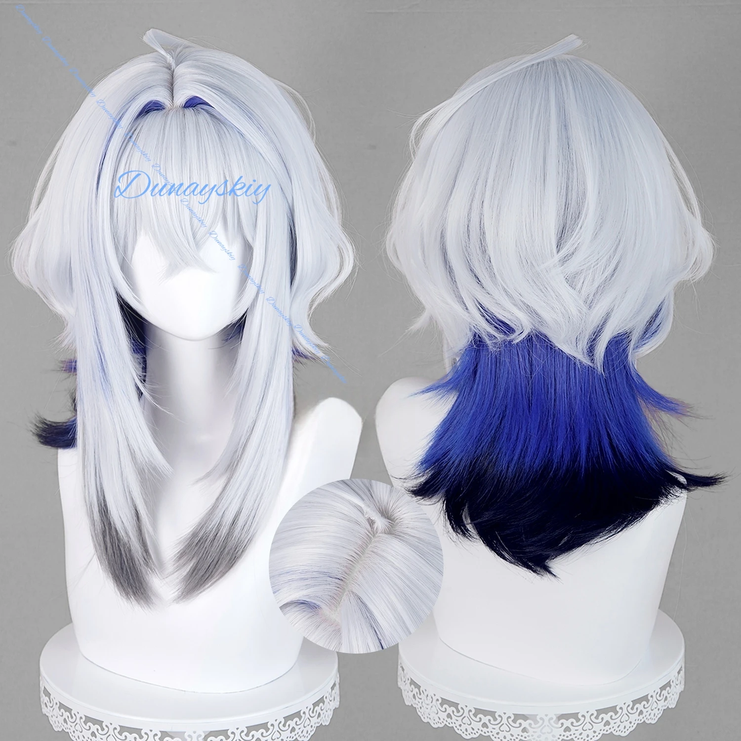 Wuthering موجات Galbrena تأثيري حلي شعر مستعار أحذية الزي الرسمي سترة زرقاء كرنفال حفلة الهالوين للعب الأدوار كوس الدعائم