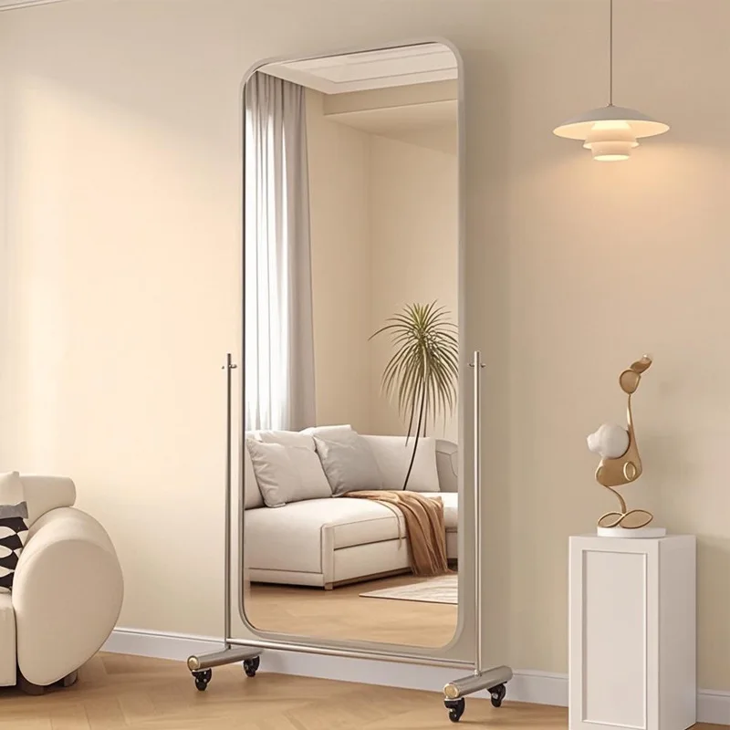 Full-length mirror removable clothing store mirror showing thin light luxury large fitting mirror