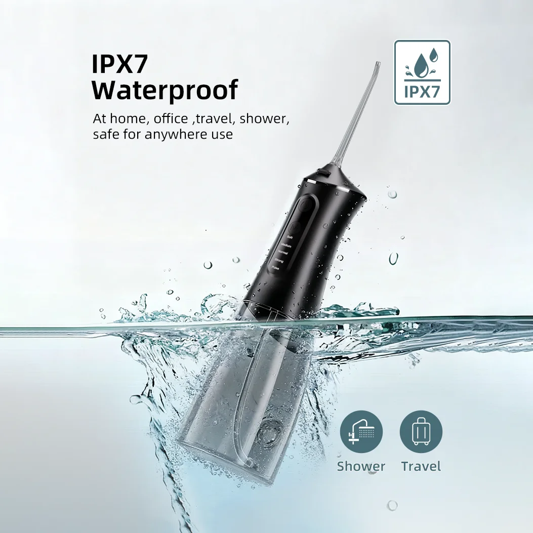 

Electric Flosser Machine Oral Irrigator 350ml Waterproof Dental Water Flosser Teeth Clean Whitening Jet Floss irrigator nozzles