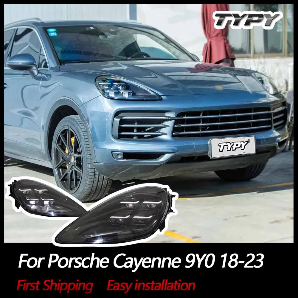 

TYPY Car Headlights For Porsche Cayenne 9Y0 Headlamps 2018-2023 Car Lamps Upgrade 2024 Style Plug and Play