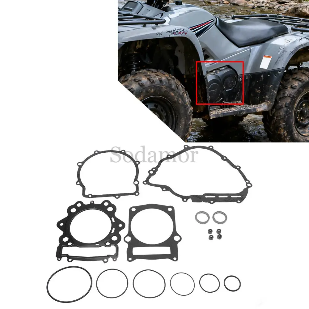 Engine Gaskets Kit Black And Gray As Shown Interface Material Atv Engine Fit For Yamaha Engine Gasket - Grizzly 700 07-13 Gk0002