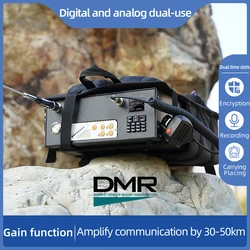 KSUT-walkie-talkie DM8668, repetidor DMR encriptado, analógico, Digital, modo Dual, 80W, al aire libre para aventura, envío, rescate todoterreno