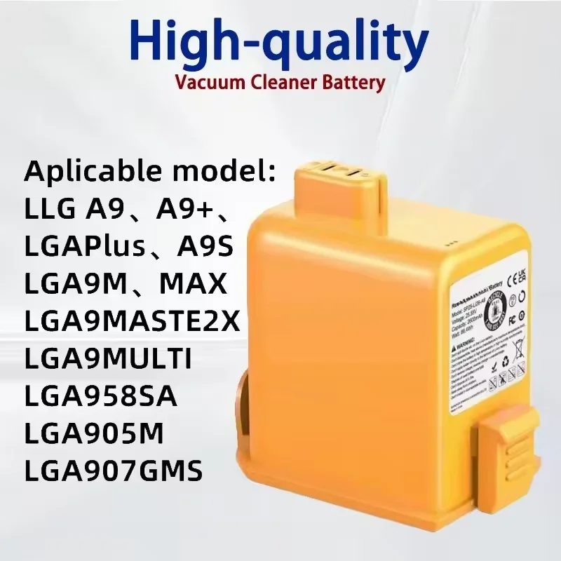

5.0Ah lithium ion battery For LG Cord Zero EAC63382204 A9,A9MAX,A9T-Ultra ,P9,A9K-CORE,A9K-PRO,A9N,A9M,A9 Plus LG A905RM A902RM