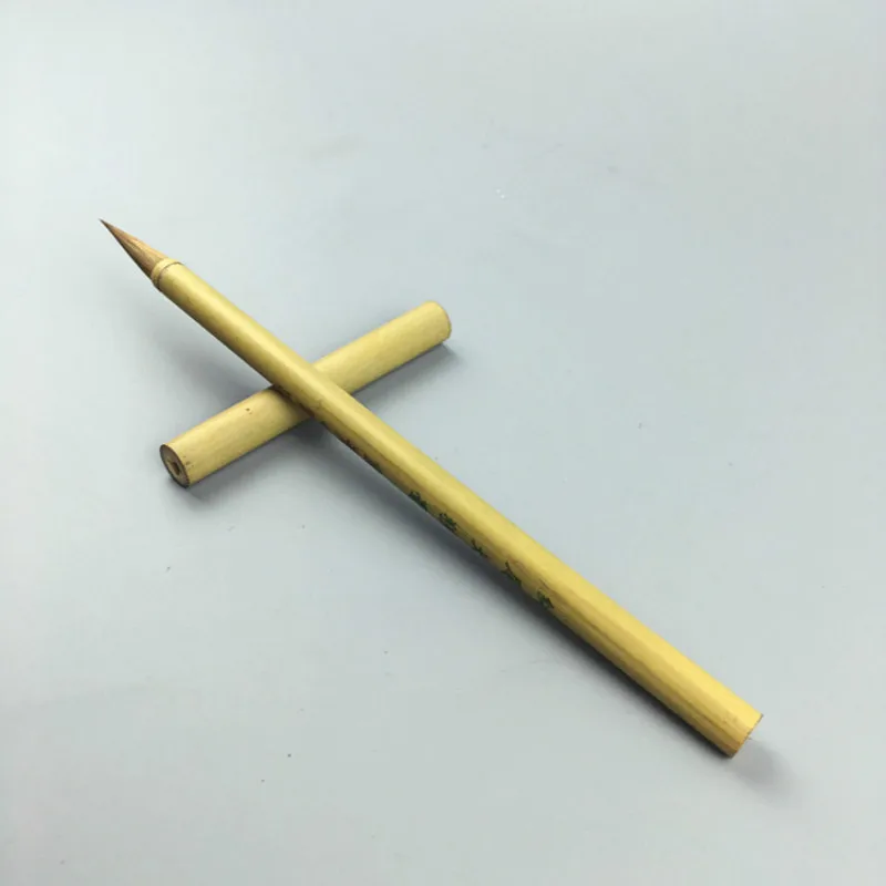 Chinese Weasel Hair Brush Pen Chinese Calligraphy Brush Small Regular Script Writing Brush Pen Copy Scriptures Writing Supplies