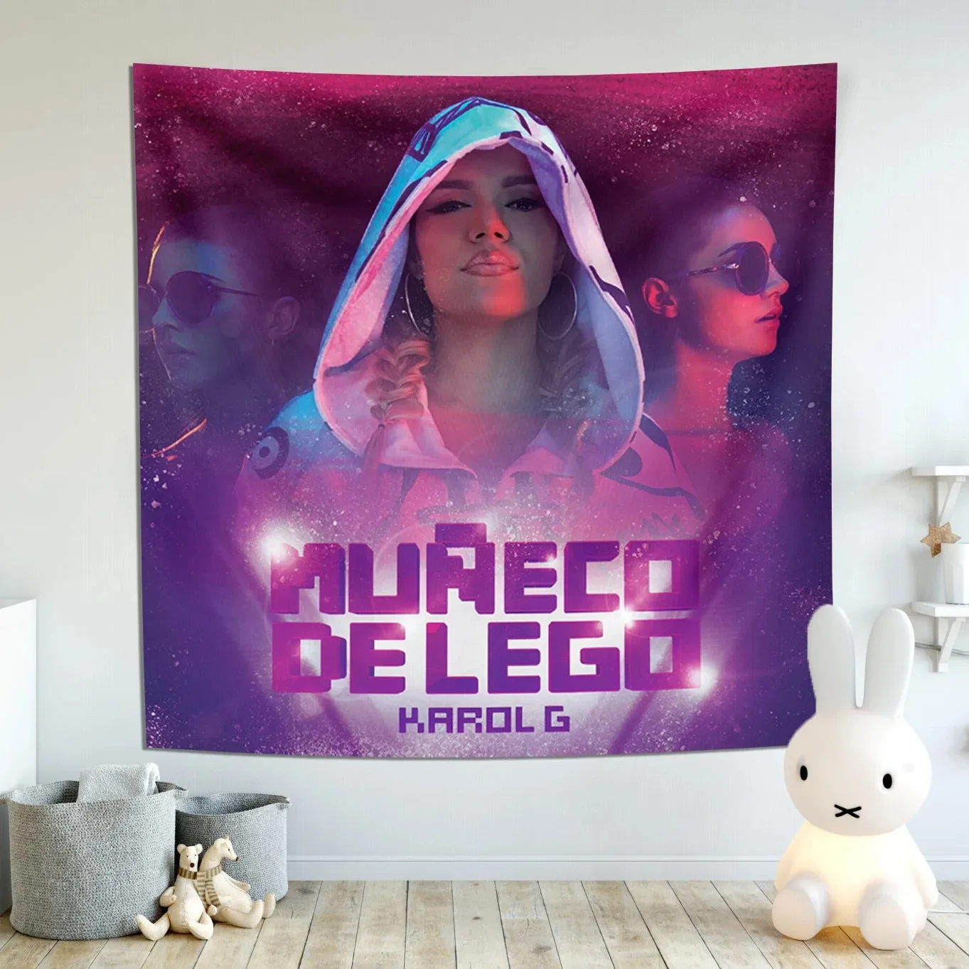 Karol G Manana Sera Bonito Poster Tapestry Pop Singer Music Album Cover Art Bedroom Concert Decoration tapestry wall hanging