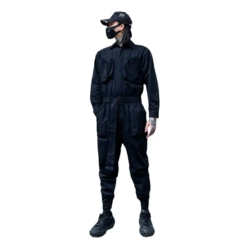 S-6XL!!Fall 2022 new multi-pocket design hot hip hop loose cargo jumpsuit fashionable men\'s jumpsuit