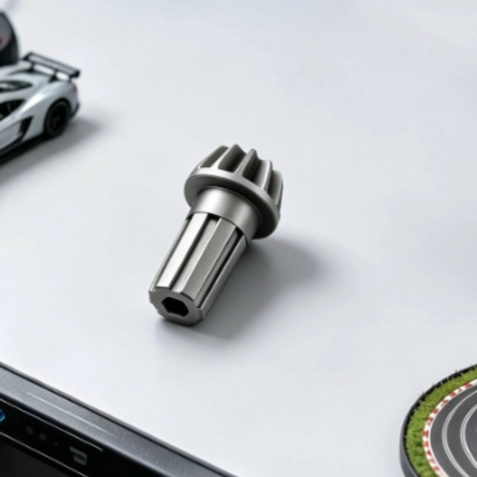 RC Car Gear Powder-Metallurgy Gear with Splined Hub Gears Machined Pinion Replacement for Model Builders