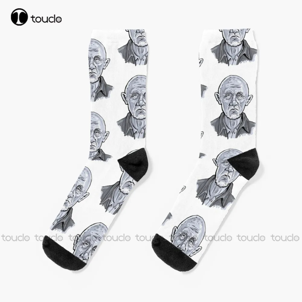 Better Call Saul Old Man Mike Socks Men'S Socks 360° Digital Print Christmas New Year Gift Creative Funny Socks Halloween New