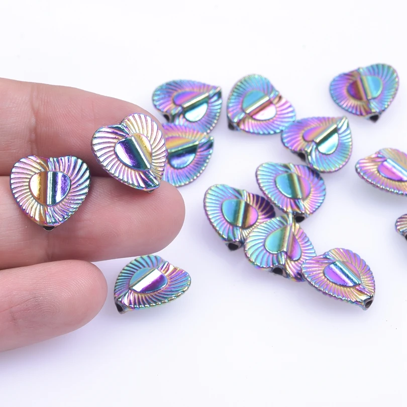 20pcs/Lot Small Hole Size Multistyle Rainbow Beads For Jewelry Making Supplies DIY Bracelets Anklets Accessories Marine Animals