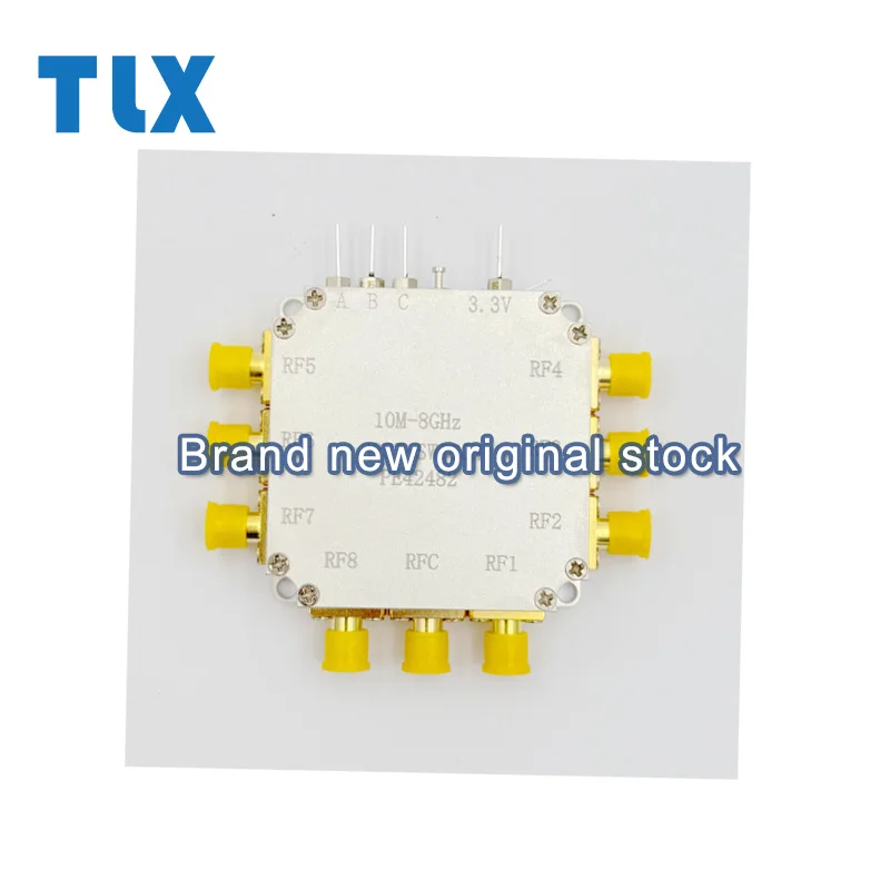 PE42482 Rf switch module SP8T channel 8GHz bandwidth low insertion loss high isolation four layer PCB