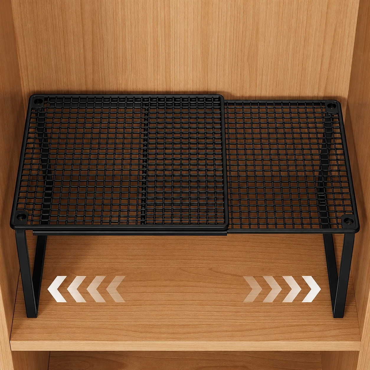 Stackable Telescopic Closet Shelf, Retractable Expandable Wardrobe Divider Layered Partition for Cabinet Storage Organizer