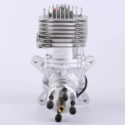 DLE61 61CC GAS Engine For RC Airplane Fixed Wing Model Single Stroke DLE Two Exhaust Wind Cold Hands Start After Stroke