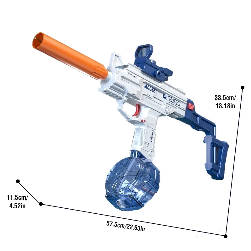 Uzi-全自動水鉄砲のおもちゃ,電気ブラスター,連続水浸機,大容量,ビーチゲーム,子供向けギフト