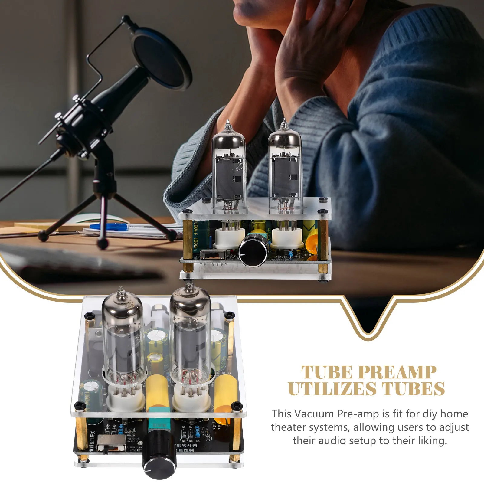 Vacuum Tube Preamplifiers High Fidelity Turntable Audio Component Electronics Phono