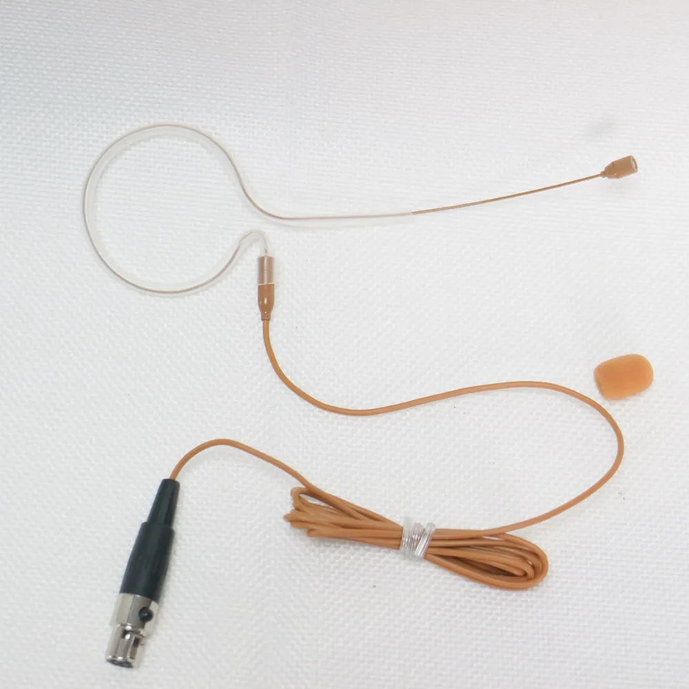 MX153 Tan Earset Headset Microfoon Voor Shure Slxd Ulxd Pgxd Sennheiser G3 G4 Audio-Technica Bodypack Zender Bruin