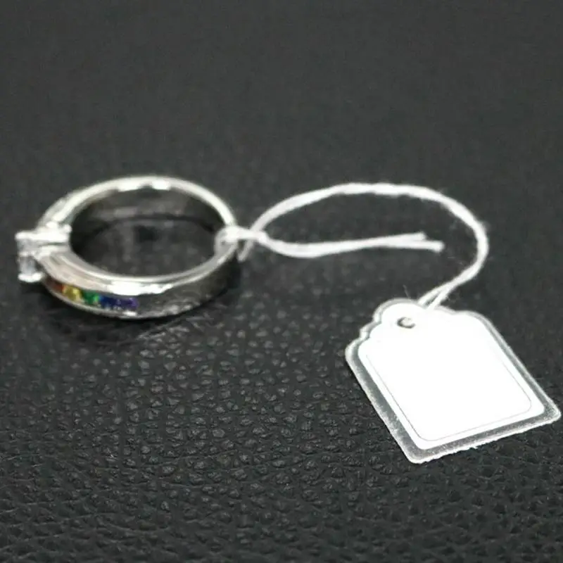 Paper Tie on Price Tags Writable Hanging Marking Tags 500pcs for Jewelry Clothing Display view 4