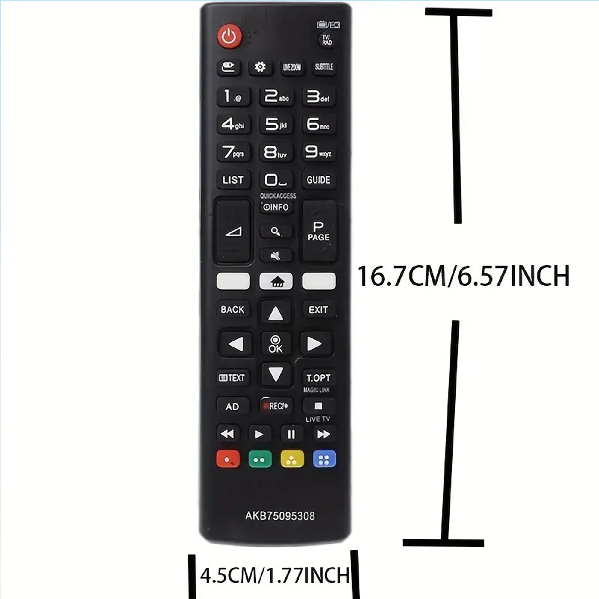 LG TV用ユニバーサルリモコン,akb75095308,tv 43uj634v,49uj634v,55uj634v,65uj634v,43uj6309,49uj6309,60uj6309,65uj6309,65uj6309,4