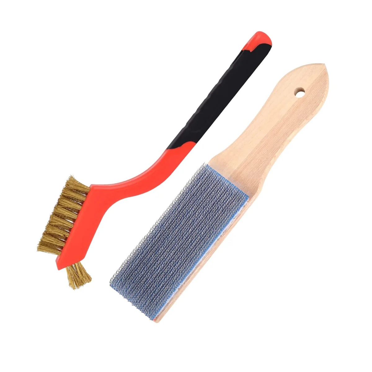 

2Piece Hook and Loop Wire Cleaning Brush Include Copper Wire File Cleaning Brush,for Cleaning Hook and Loop,Rug and File