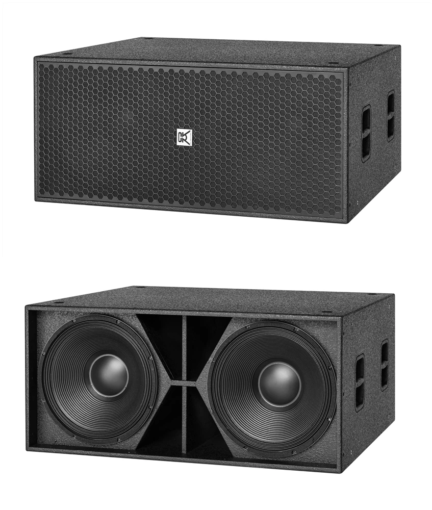 Dual 18 Inch 2000W Plywood Subwoofer Waterproof Passive Speaker Outdoor Stage Party Audio System