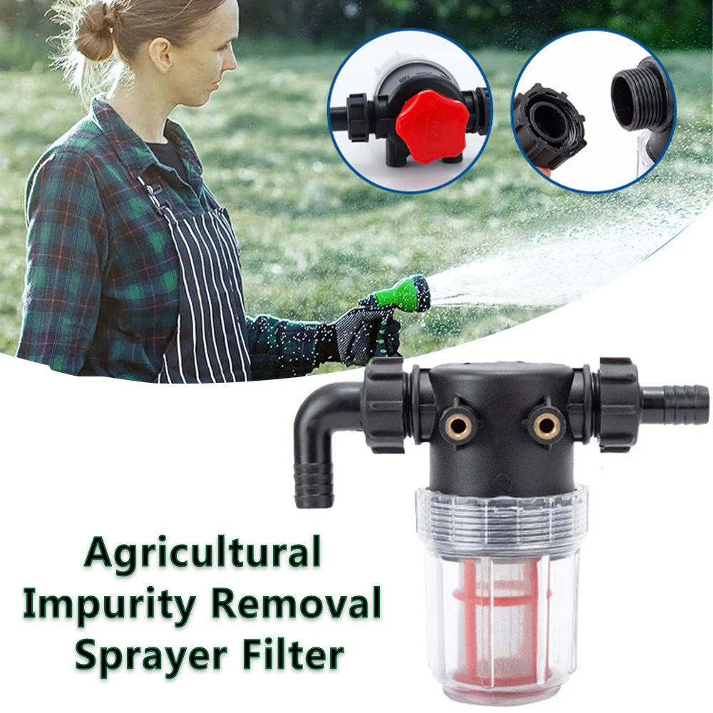 60 Mesh Water Filter For Sprayer 19mm 25mm Barb Connecto Garden Irrigation Aquarium Pump Water Gun Strainer Sprayer Filtering