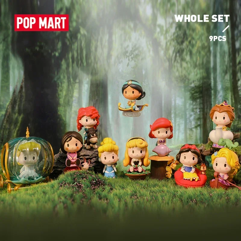

POP MART Disney Princess Exclusive Ride Series Подлинная слепая коробка Mystery Box Guess Bag Игрушки Кукла Симпатичная аниме-фигурка Настольный компьютер
