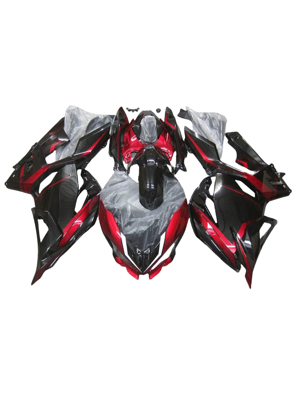 Customizable Fairings EX400R 2018 2019 2020 2021 2022 2023 2024 Motorcycle Fairing Kit for KAWASAKI NINJA400 18-24 red black