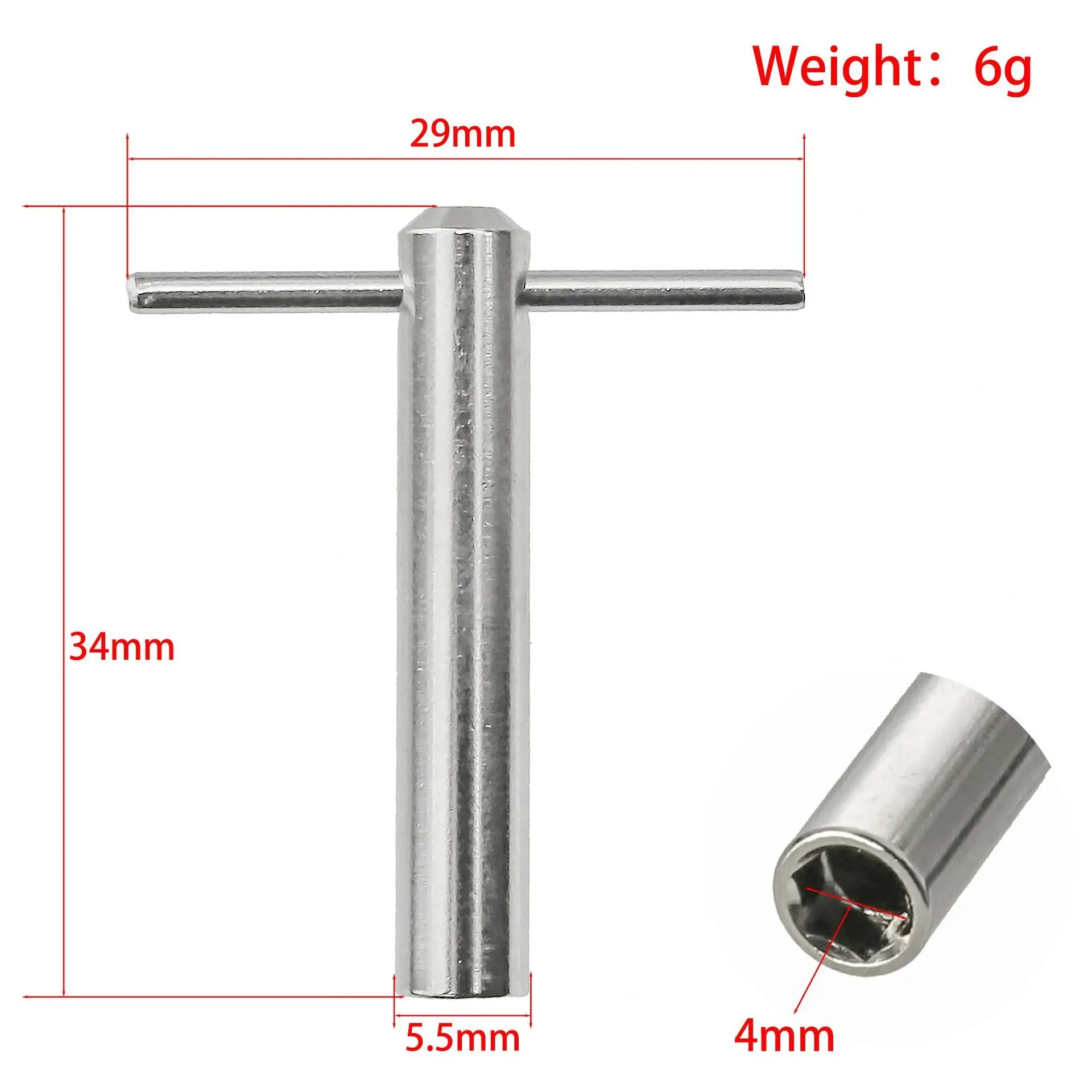 RC Mosquito Cart Tool Hexagonal 4mm Socket for M2 Nut Disassembly and Assembly Tire Nut Special MINI-Q MINI-Z