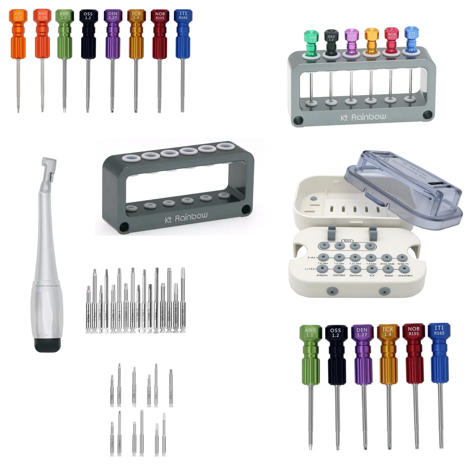 Dental Implant Handle Torque Wrench Kit Tool Hand Driver Tool Kit Sterilization box