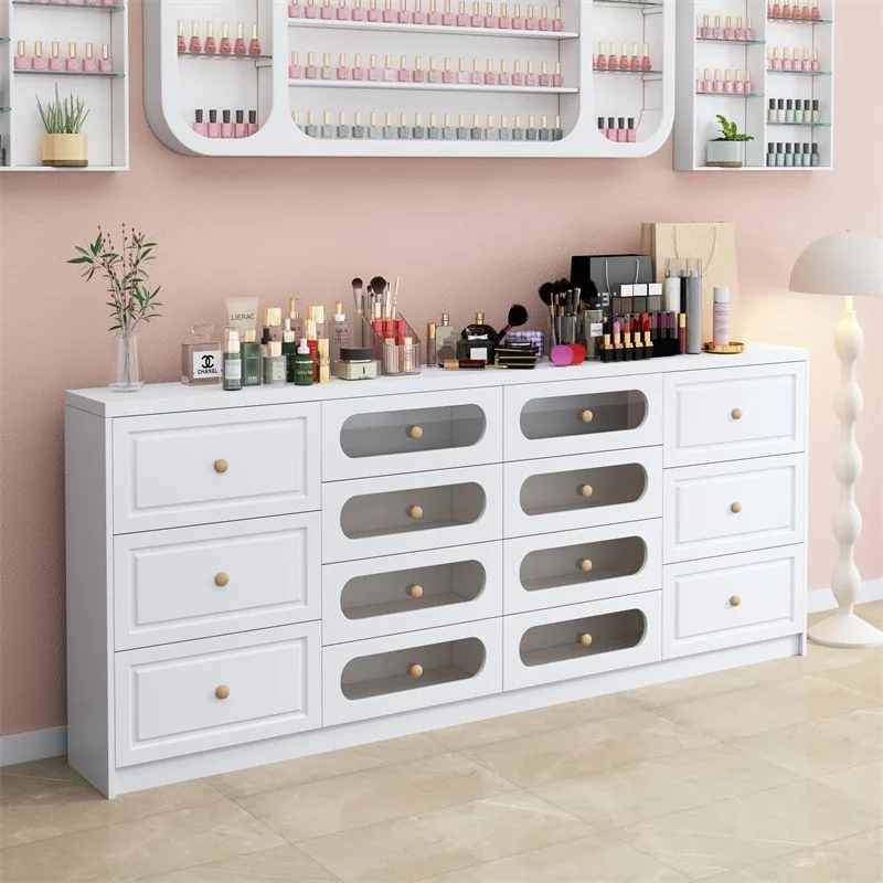 YFY Nail Polish Display Cabinet Nail Polish Display Cabinet  Polish Storage Cabinet  Shop Locker Drawer Type