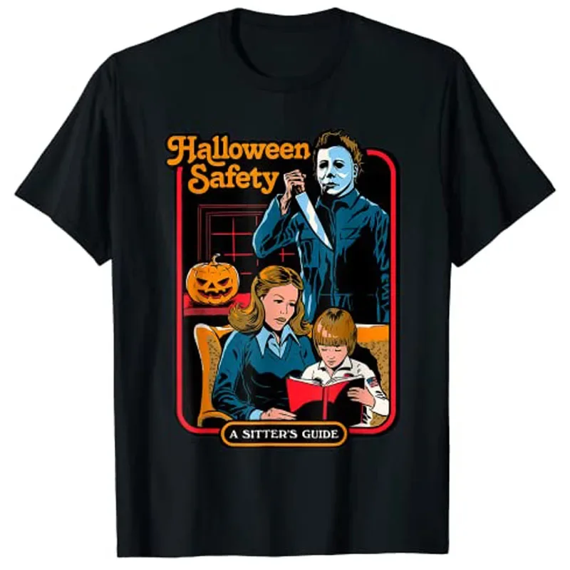 Halloween Safety Family Guide TShirt Woman Men Casual Fashion Tops Harajuku Graphic Tshirts Summer Unisex Oversized T Shirt