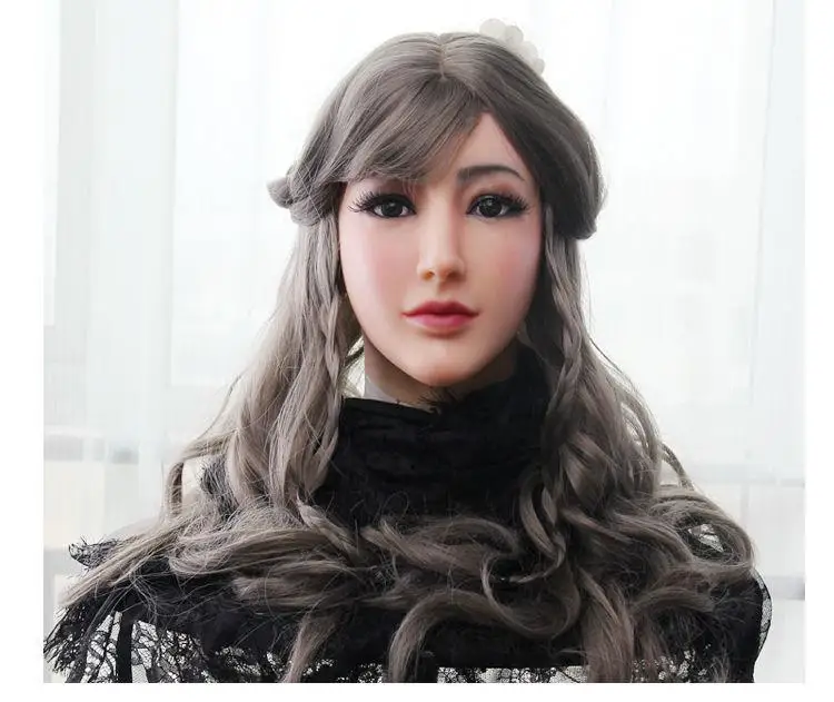 

New Mask Adult Full Face Silicone Mannequin Mask Male To Female Headgear All-inclusive Cosplay Simulation