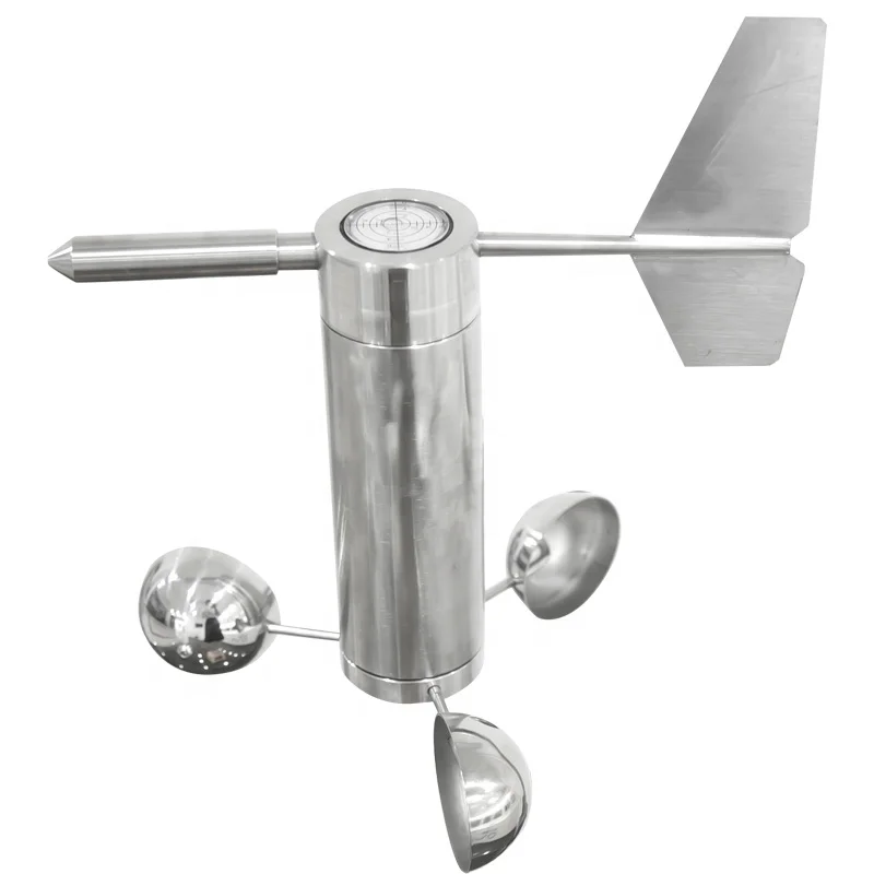 Stainless Steel Three-Cup Anemometer Wind Speed Sensor for Marine Supplies