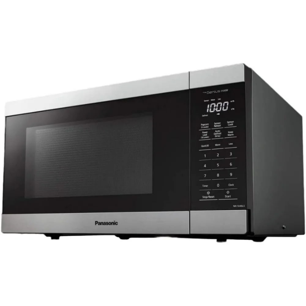 1100W with Genius Sensor Cook and Auto Defrost Countertop Microwave Oven,Auto Sensor and Auto Cook,Minimum Countertop Footprint