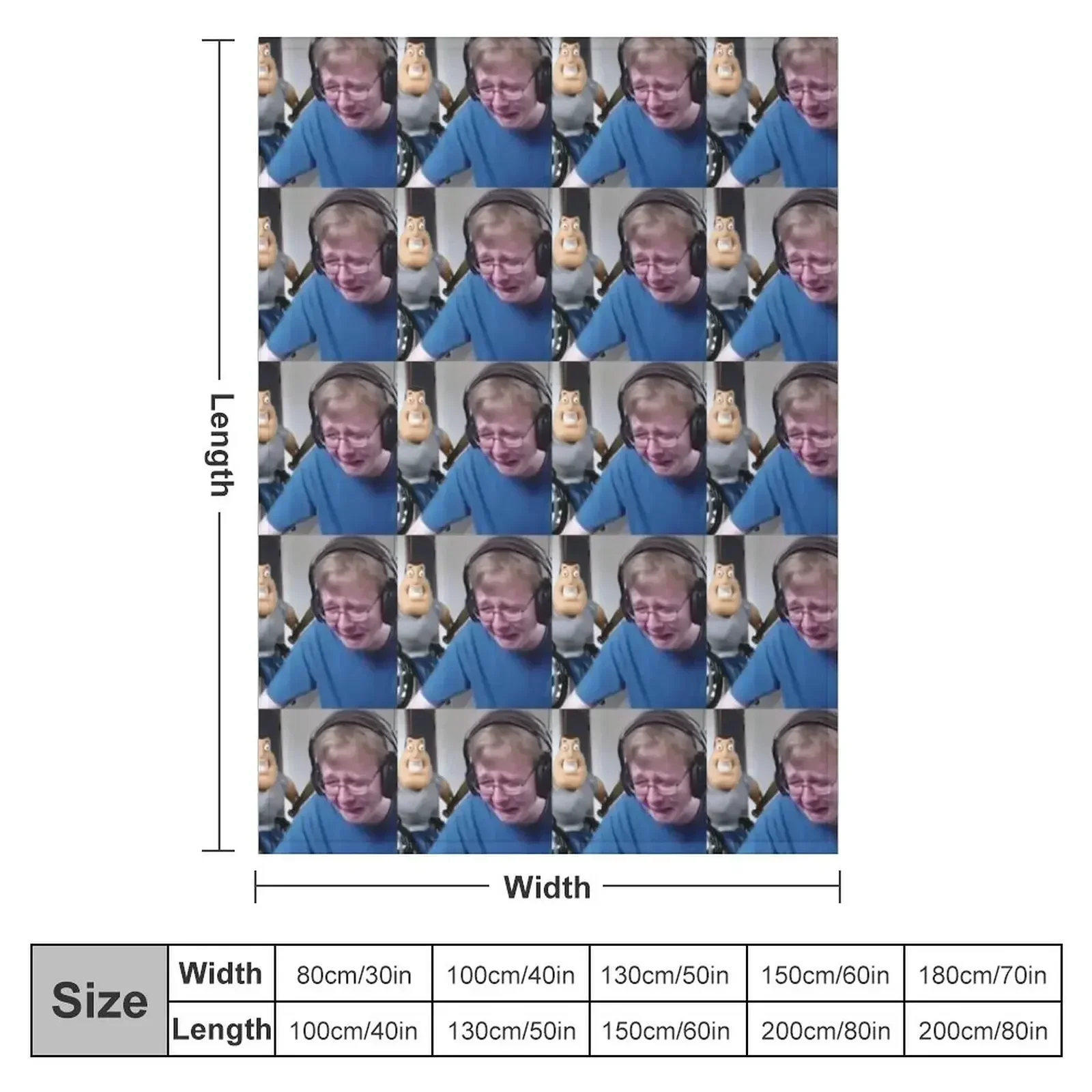 CallMeCarson Scared Throw Blanket cosplay anime Blankets For Bed christmas gifts Bed Fashionable halloween for babies Blankets