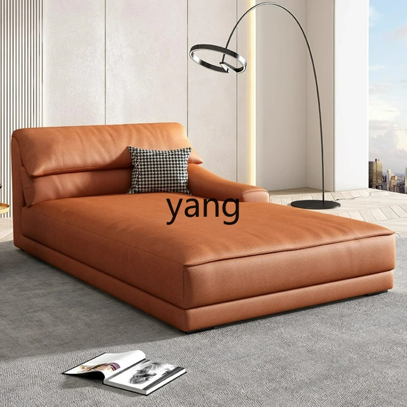 

LTT Italian Minimalist Tech Fabric Single Down Chaise Lounge Sofa for Living Room Hotel Homestay Chaise Lounge