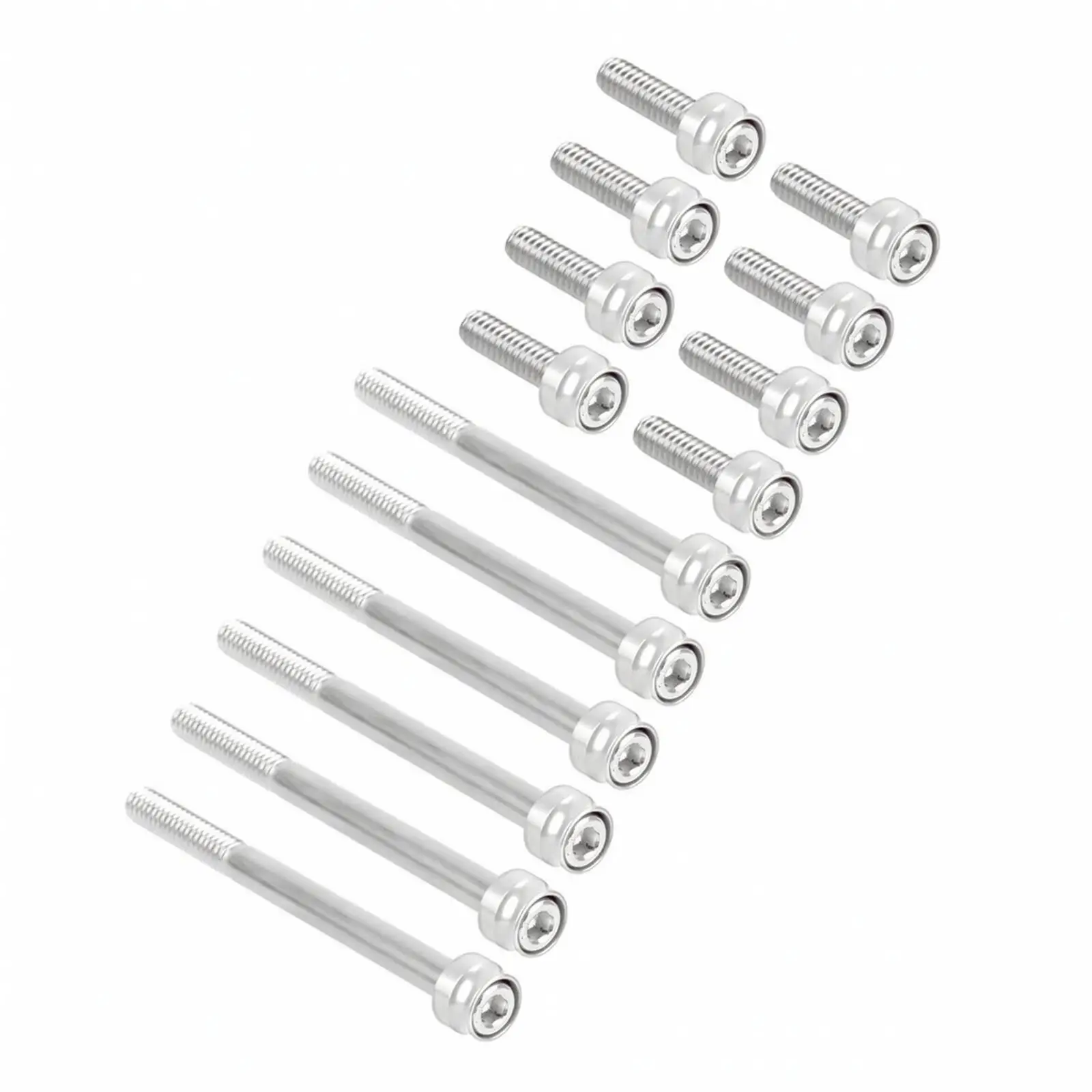 Metal Engine Screw Cover Decorative Bolt for Motorcycle Bay Refresh Hex Socket Fastener Kit Replacement Hardware for Select