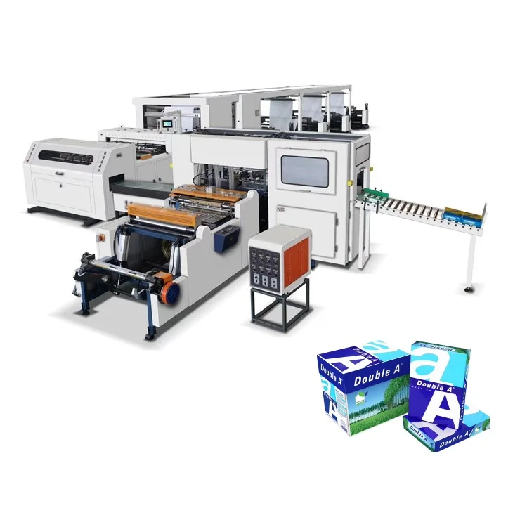 Automatic A4 paper cutting machine A3 A4 A5 size paper cutter and packaging machine