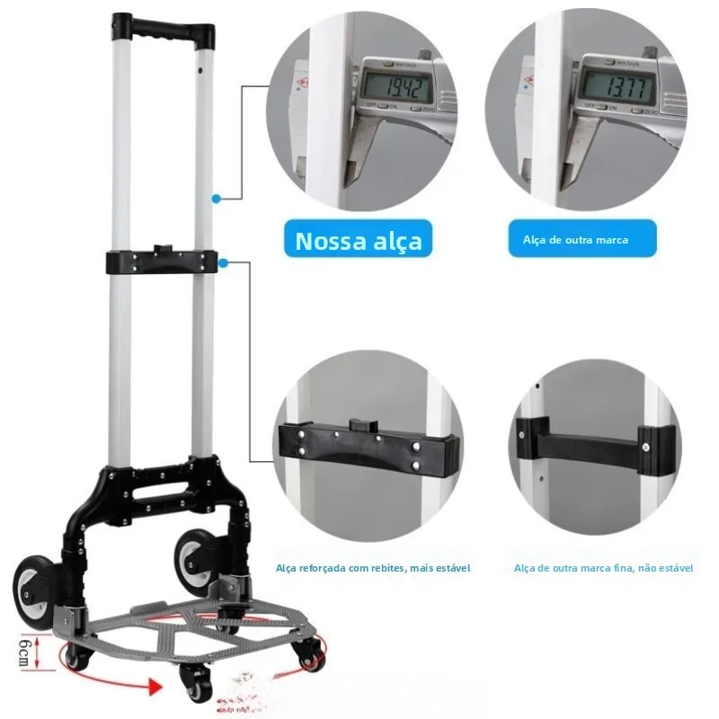 portable-aluminum-alloy-hand-pulling-cargo-shopping-cart-retractable-handle-stainless-steel-body-buy-vegetable-car-moving-truck