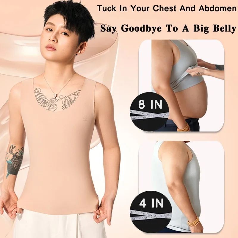 Seamless Chest Binder Vest For Women With Cooling Feature Perfect For Daily Wear Abdominal Control 4 Colors S-6XL