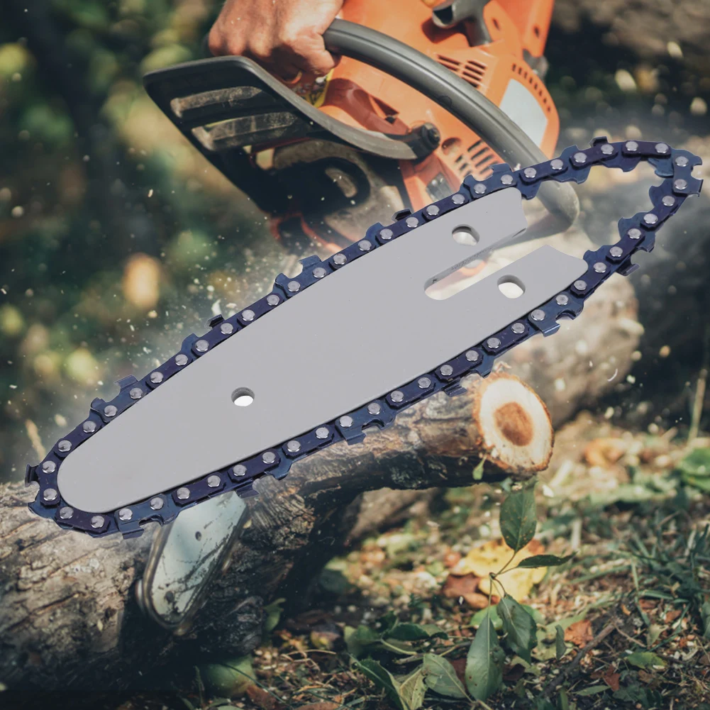 4/6inch Sharp Chains and Guides Set Guide Plate Chainsaw Accessory Chainsaw Guide Chains Parts for Mini Pruning Saw Electric Saw