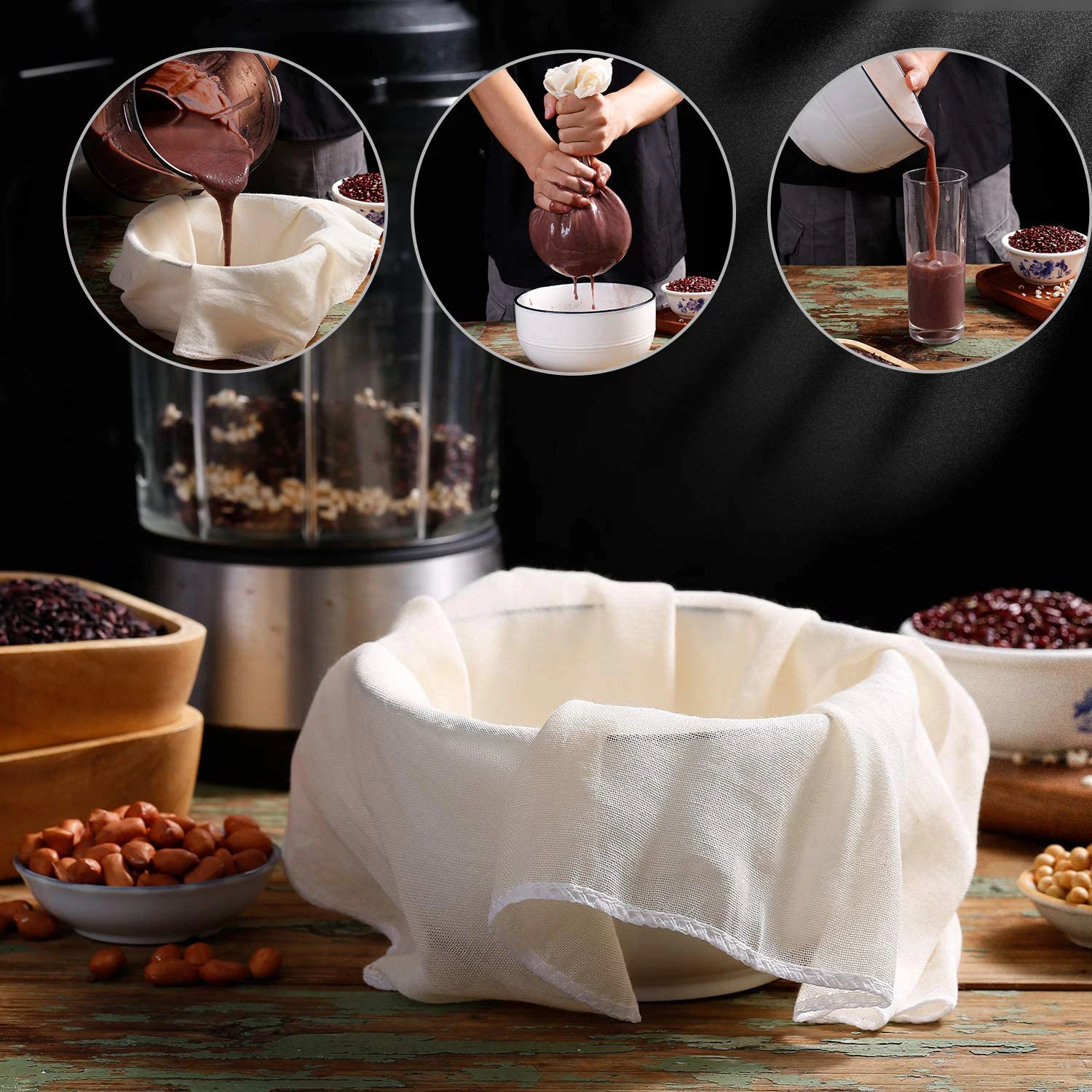 1pcs Cotton Tofu Maker Cheese Cloth Soy For Kitchen DIY Pressing Mould