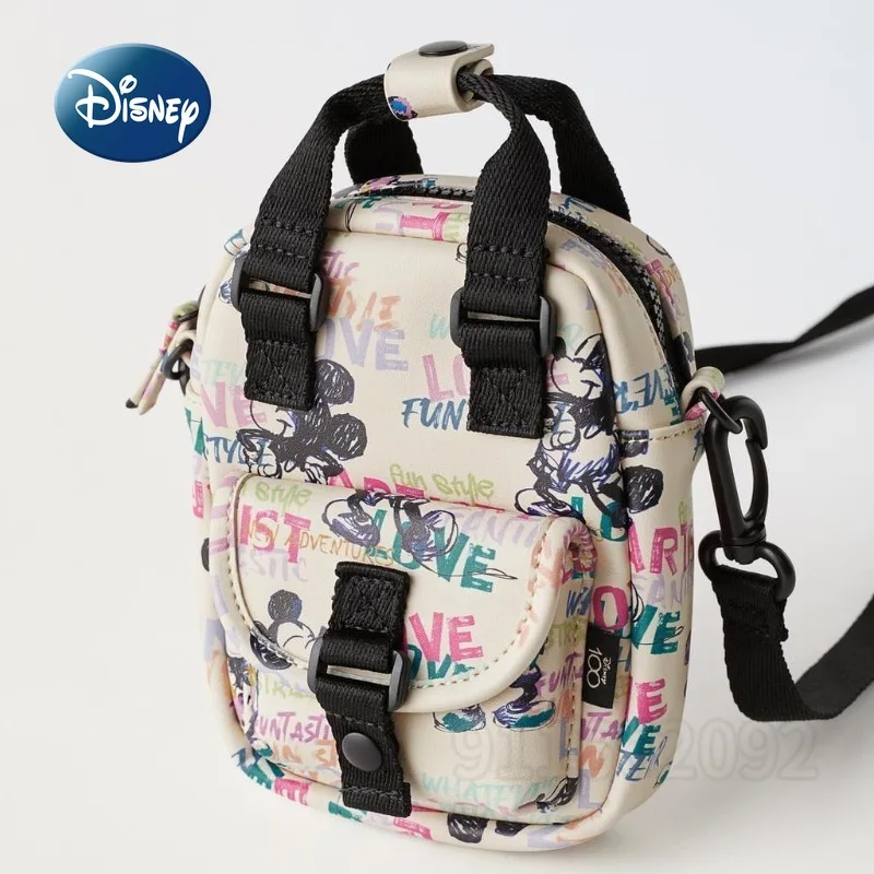 Disney Mickey New Children\'s Crossbody Bag Luxury Brand Original Children\'s Shoulder Bag Cartoon Cute Fashion Children\'s Bag