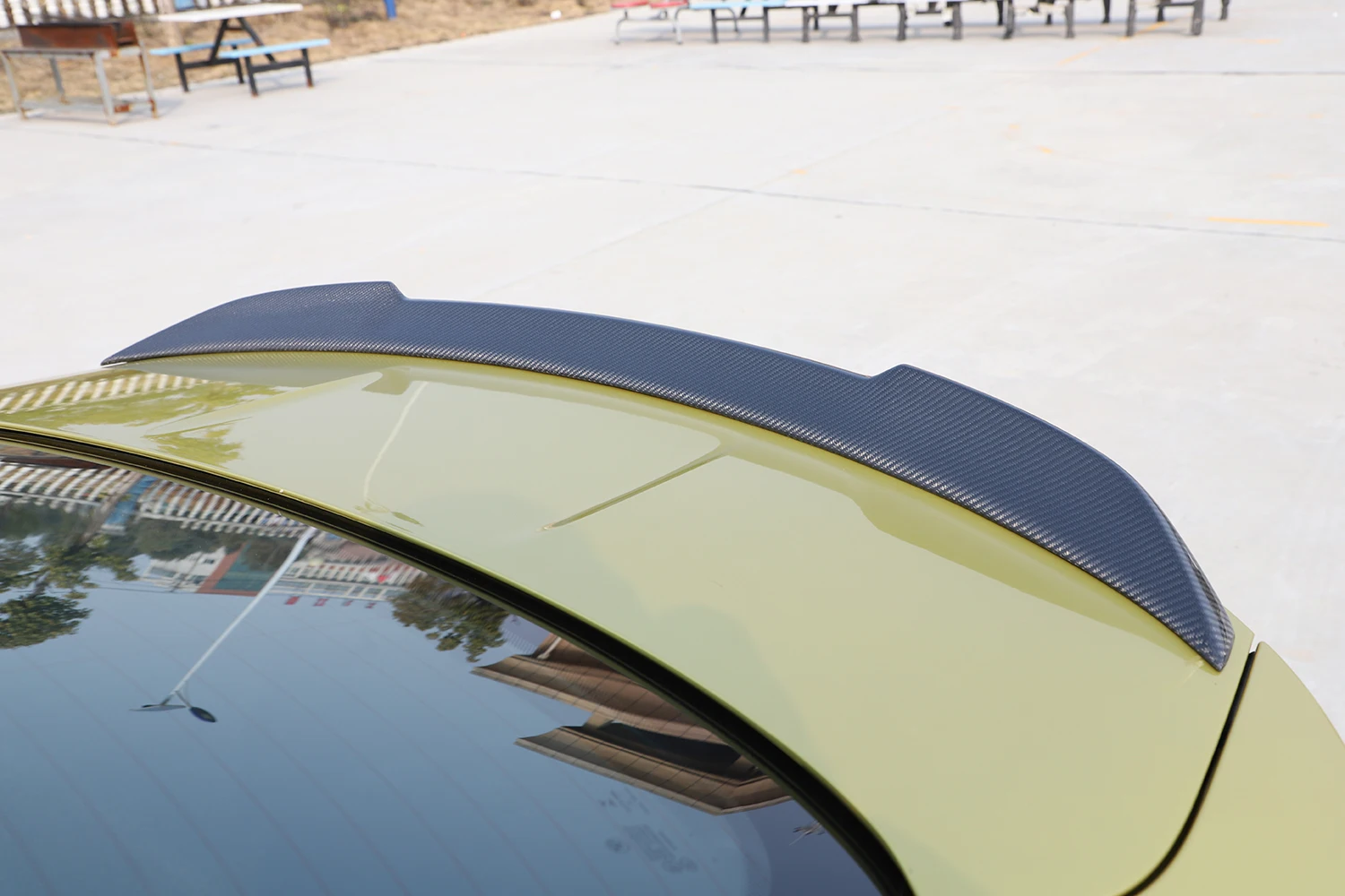 For BMW F82 M4 Coupe 2015 - 2018 Carbon Fiber Rear Trunk Lip Spoiler Wing