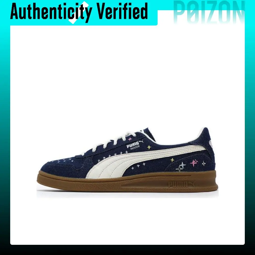 PUMA Leather Low top Skateboard Shoes Unisex Navy Blue 400282-01