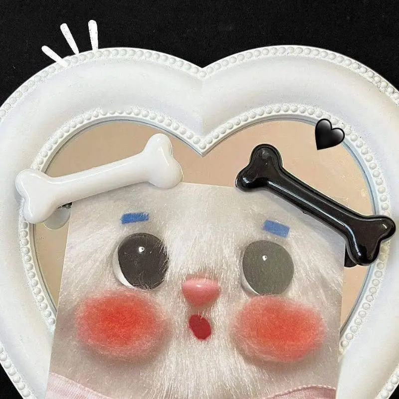 Knochen-Haarnadeln, Modische Niedliche Haarspangen für Frauen und Mädchen, Lebendige Hundeknochen-Haarklammern, Seitenhaarnadeln, Haaraccessoires – Detail 3