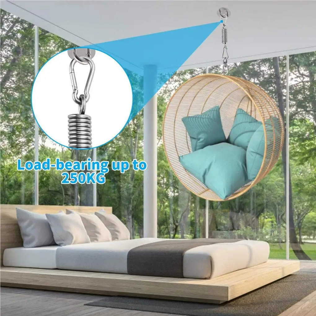 

Hanging Chair Hardware Spring Suspension Hooks Swing Hook Kit Accessory
